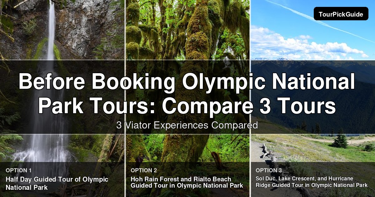 Olympic National Park tours – three Viator experiences compared