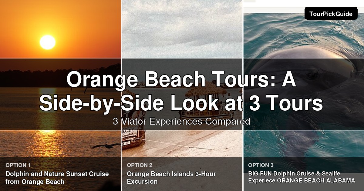 Orange Beach tours – three Viator experiences compared
