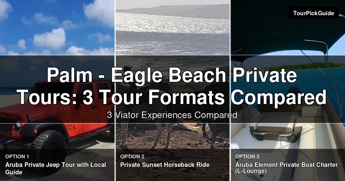 Palm - Eagle Beach private tours – three Viator experiences compared