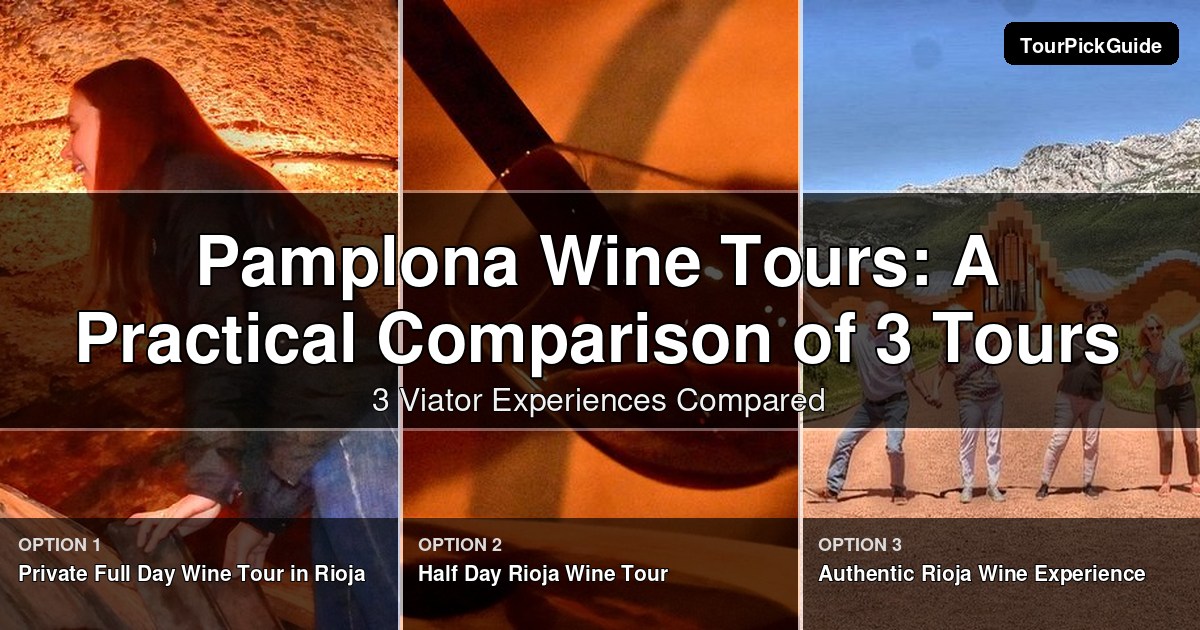 Pamplona wine tours – three Viator experiences compared