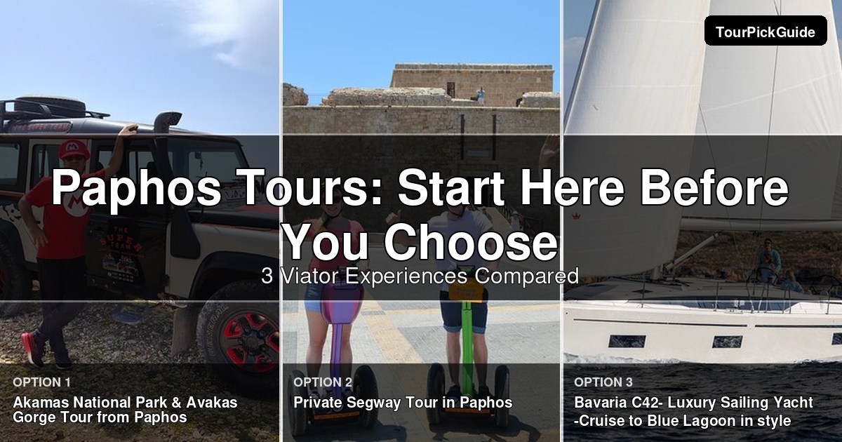 Paphos tours – three Viator experiences compared