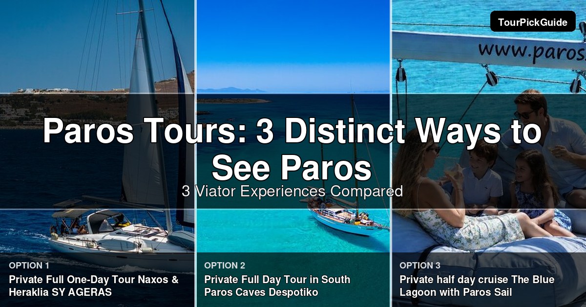 Paros tours – three Viator experiences compared