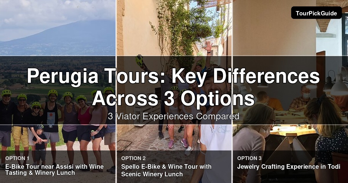 Perugia tours – three Viator experiences compared