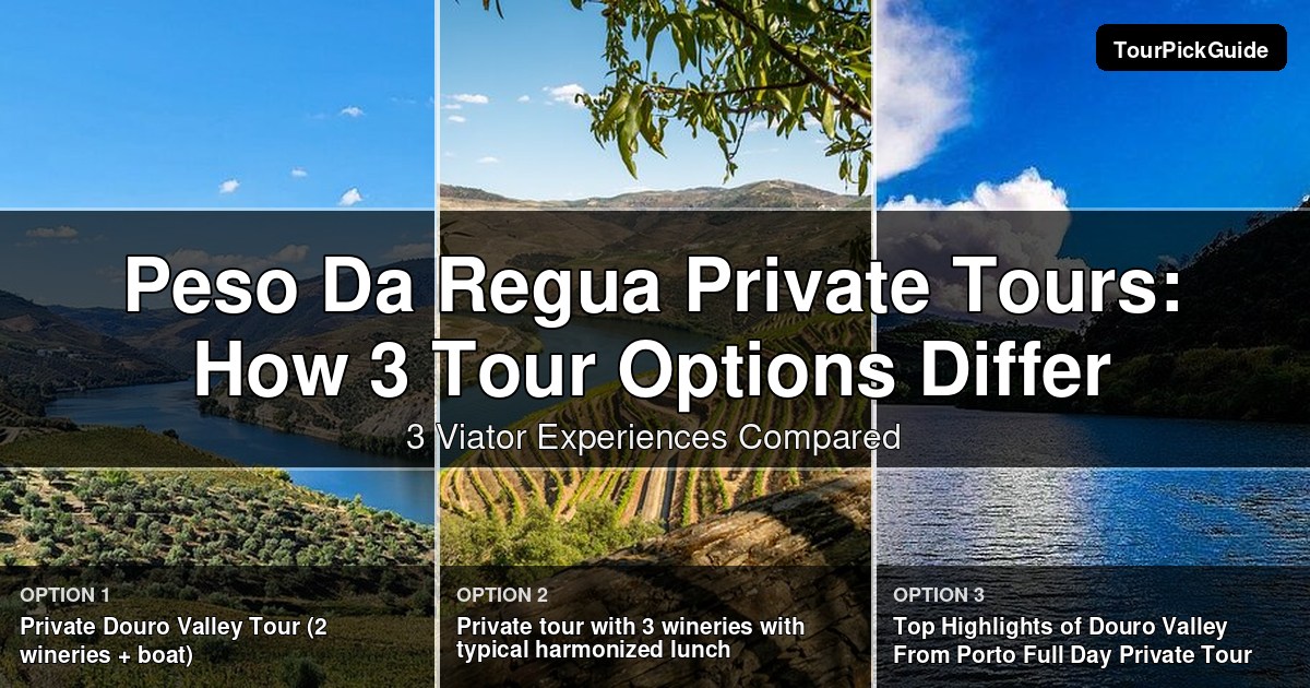 Peso Da Regua private tours – three Viator experiences compared
