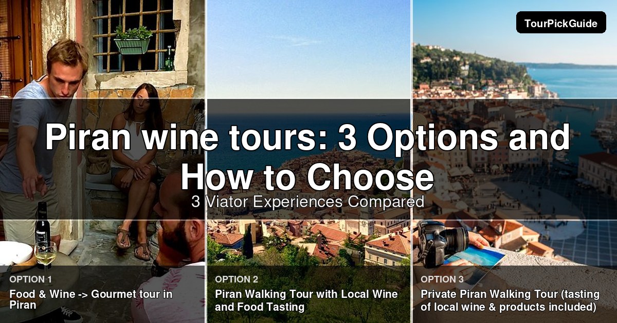 Piran wine tours – three Viator experiences compared