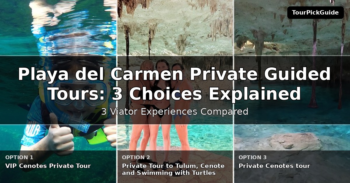 Playa del Carmen private guided tours – three Viator experiences compared