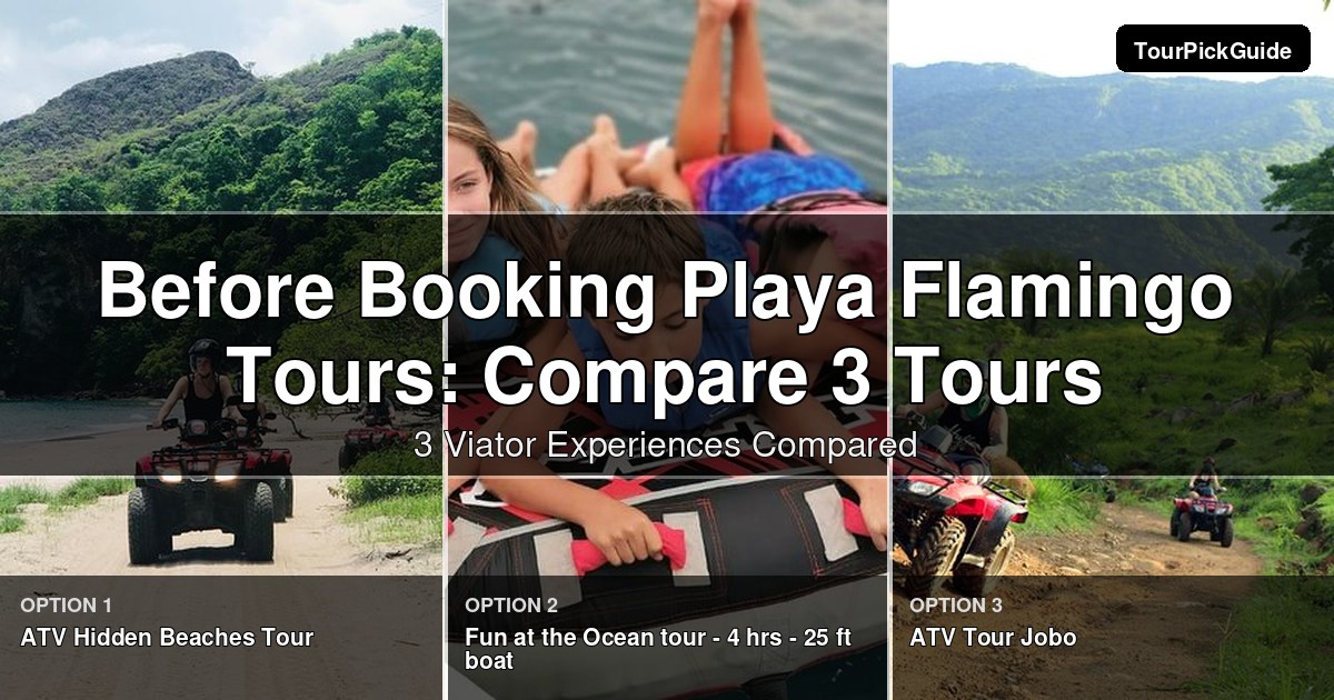 Playa Flamingo tours – three Viator experiences compared