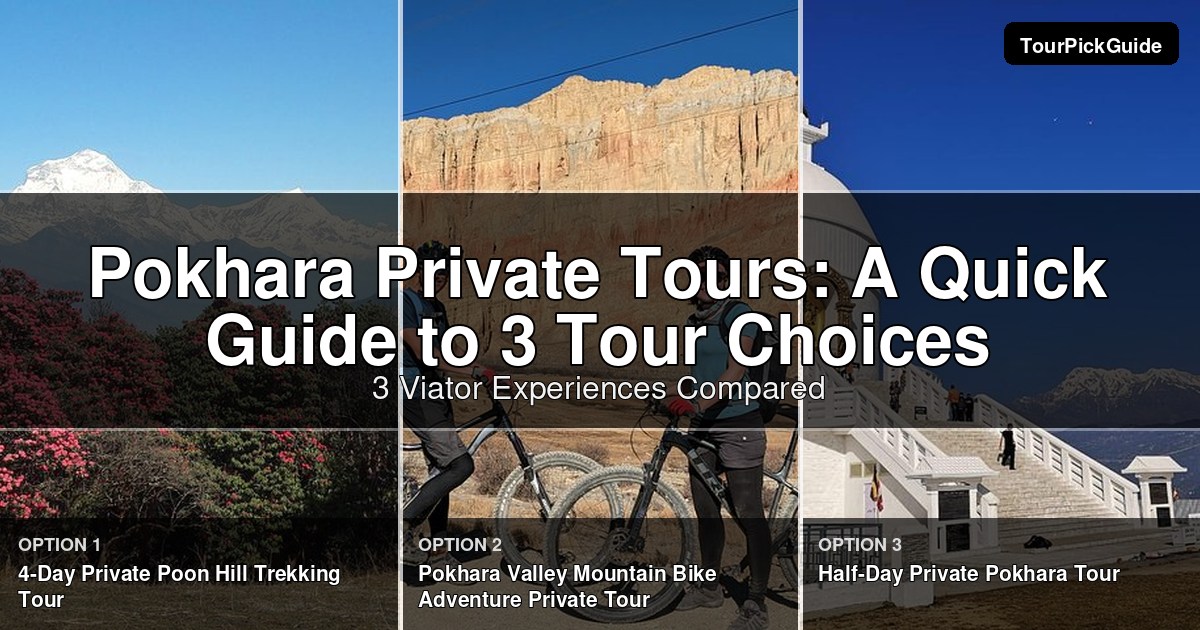 Pokhara private tours – three Viator experiences compared