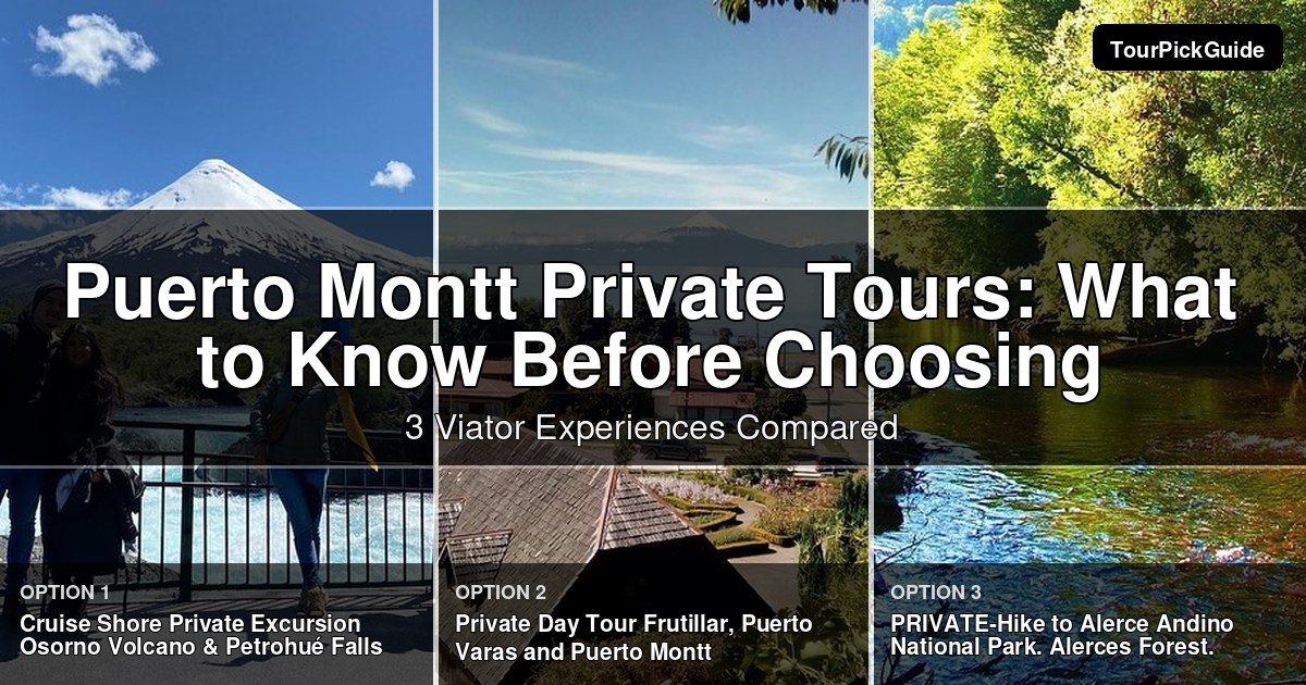 Puerto Montt private tours – three Viator experiences compared