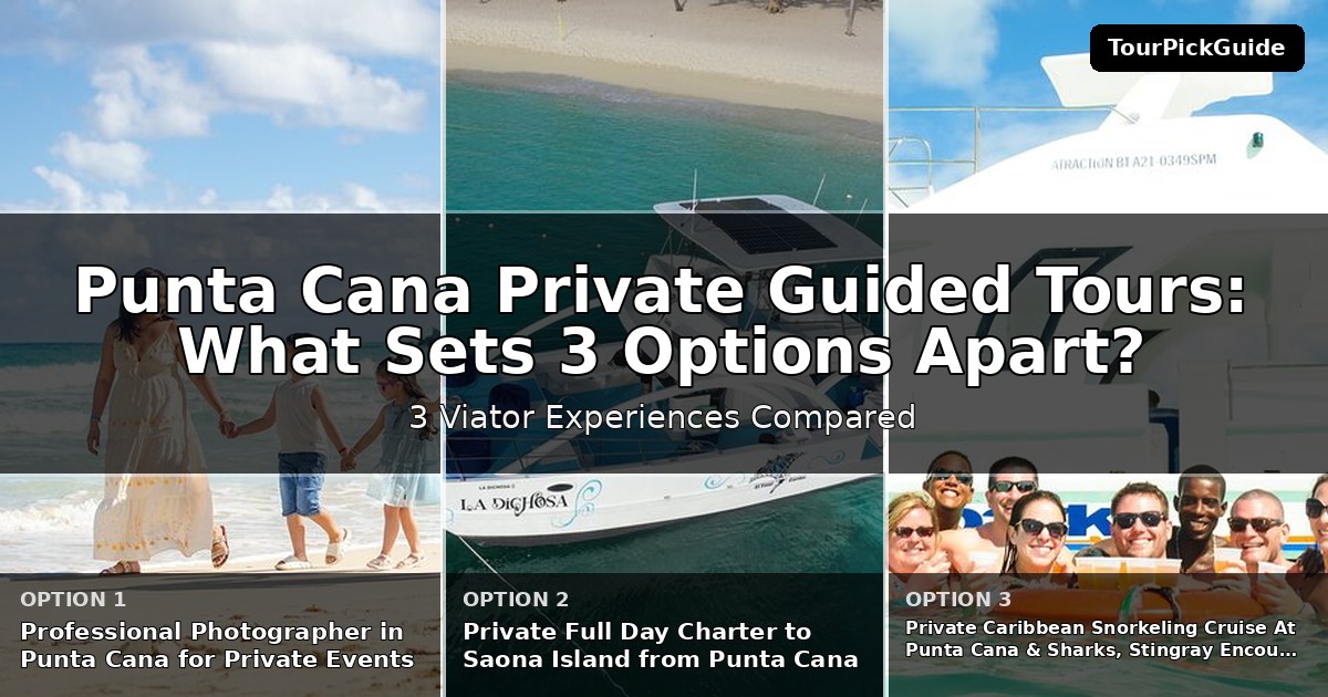 Punta Cana private guided tours – three Viator experiences compared