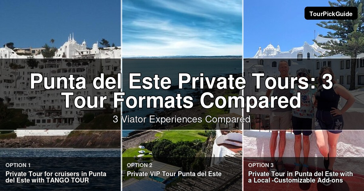 Punta del Este private tours – three Viator experiences compared