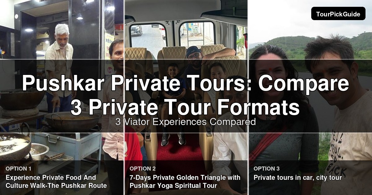 Pushkar private tours – three Viator experiences compared