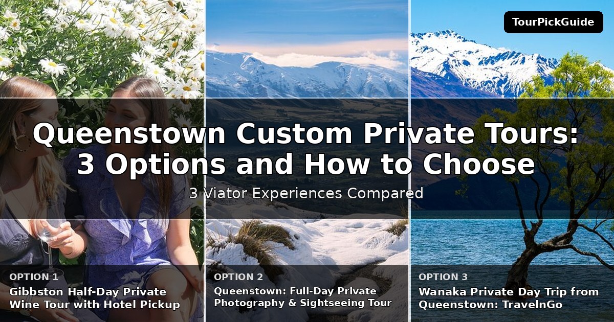 Queenstown custom private tours – three Viator experiences compared