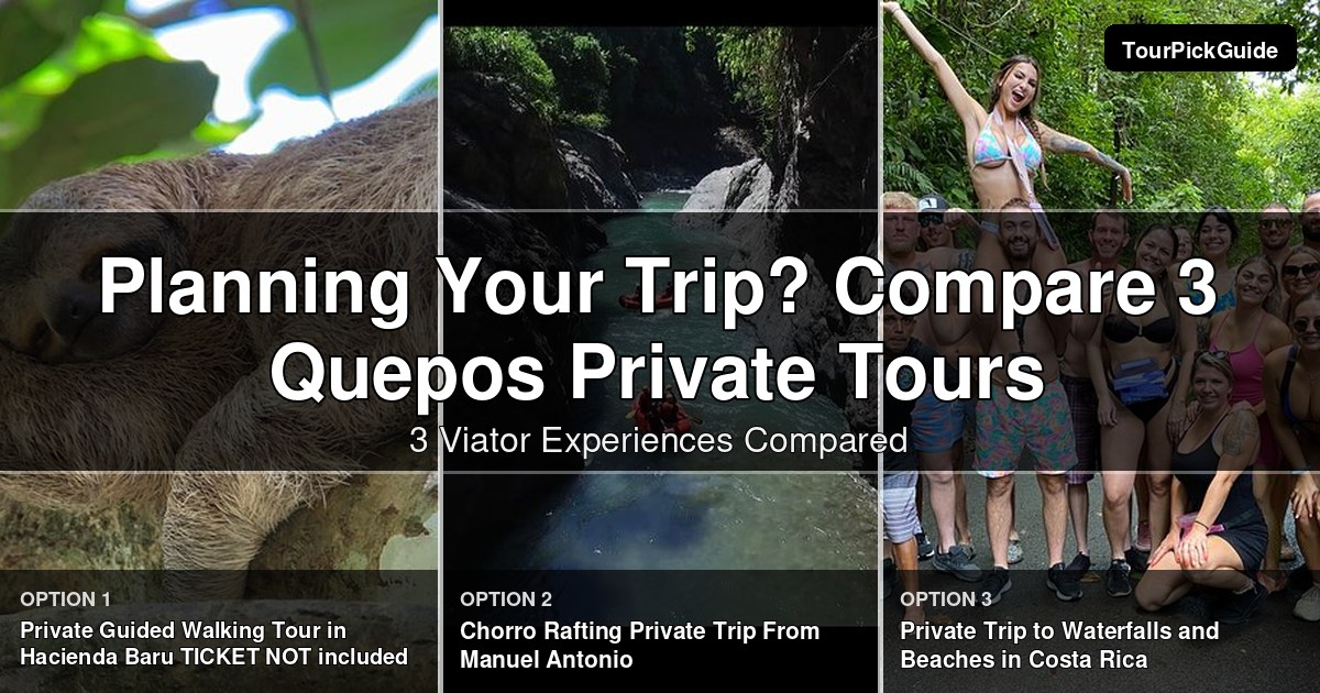 Quepos private tours – three Viator experiences compared