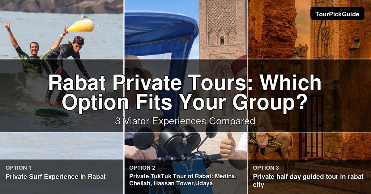 Rabat private tours – three Viator experiences compared