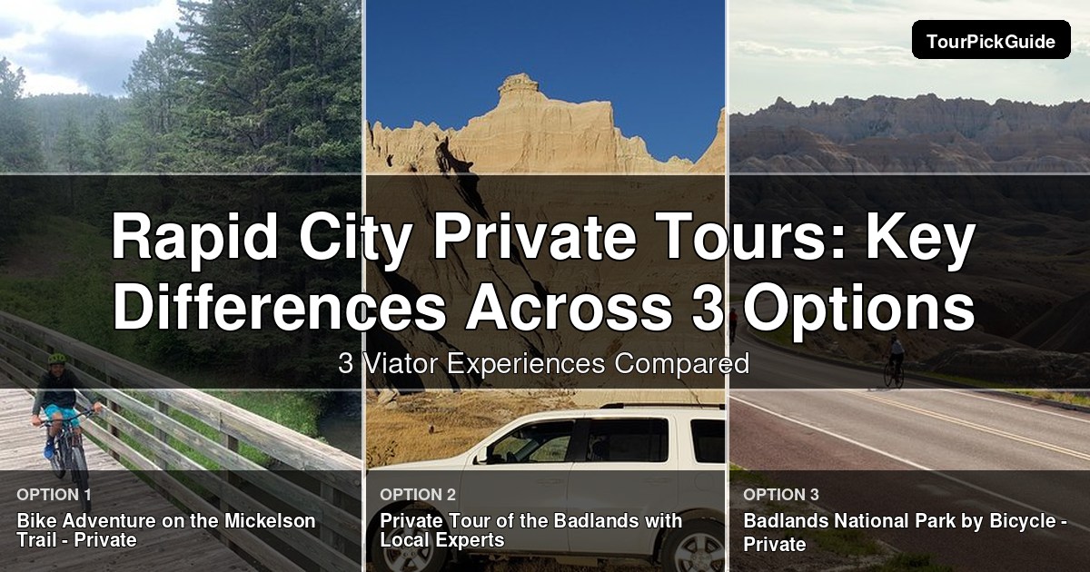 Rapid City private tours – three Viator experiences compared