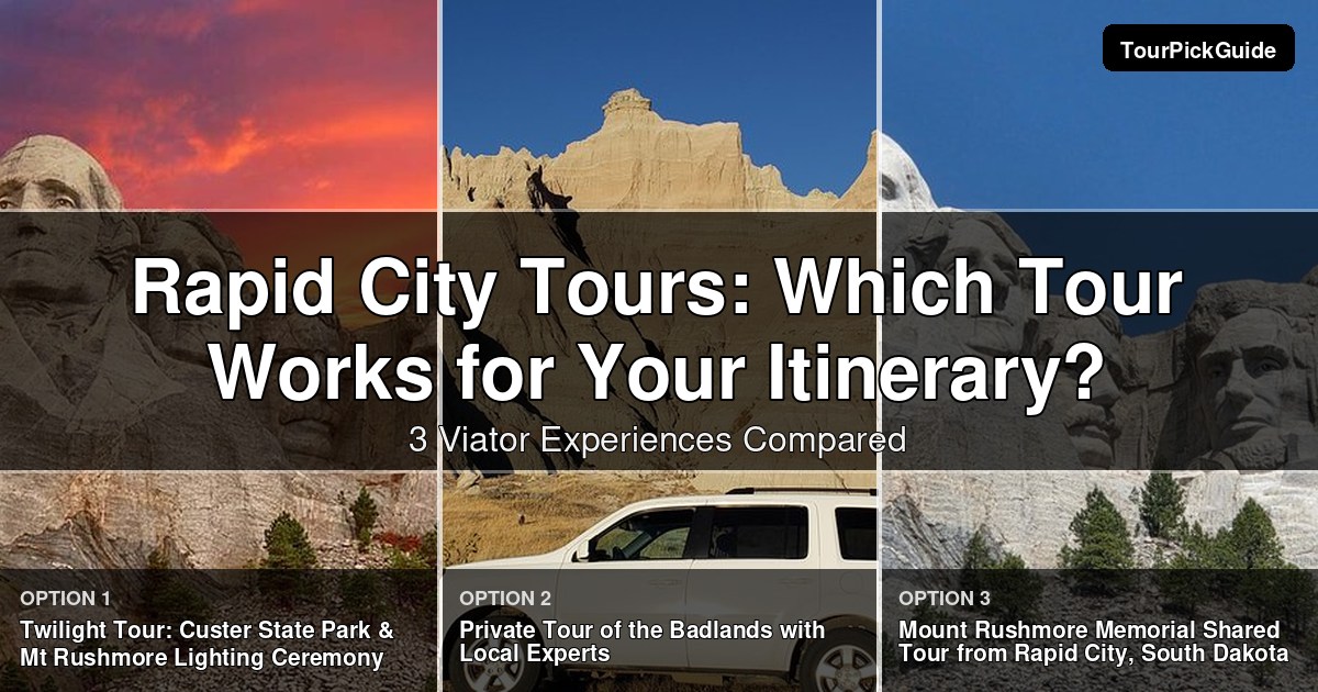 Rapid City tours – three Viator experiences compared