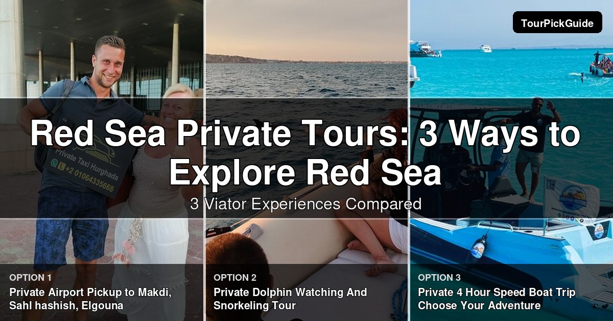 Red Sea private tours – three Viator experiences compared