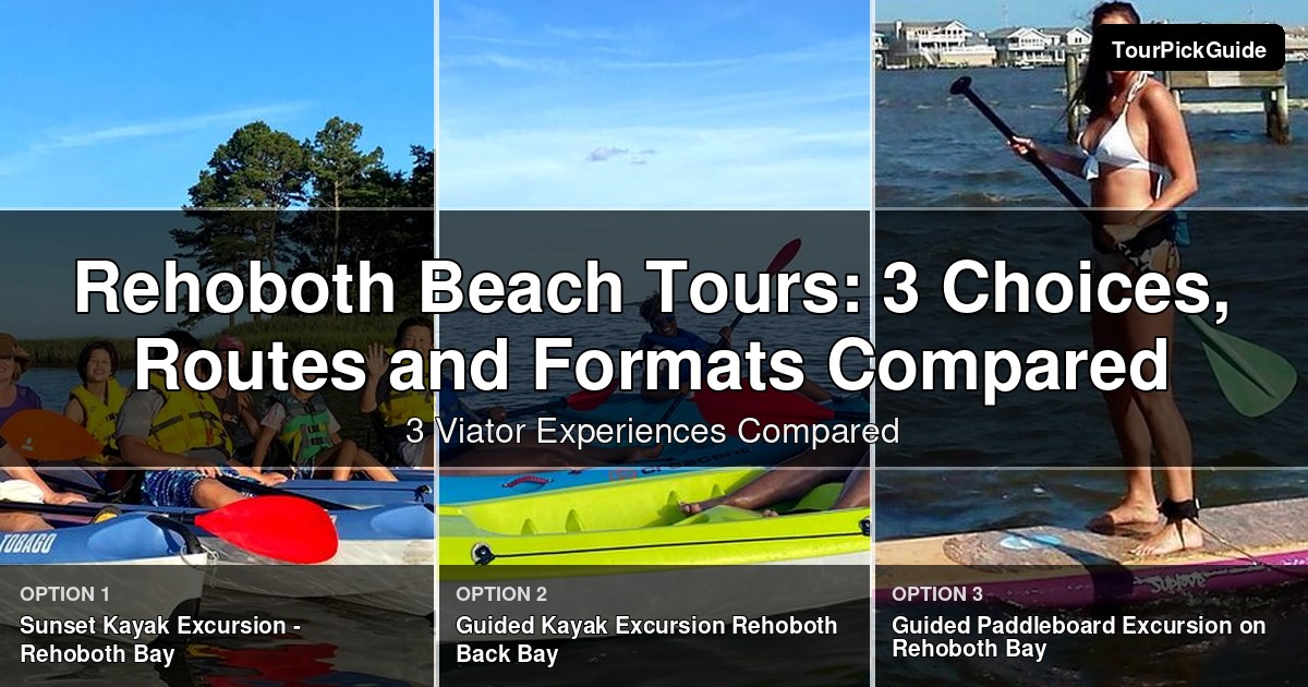 Rehoboth Beach tours – three Viator experiences compared