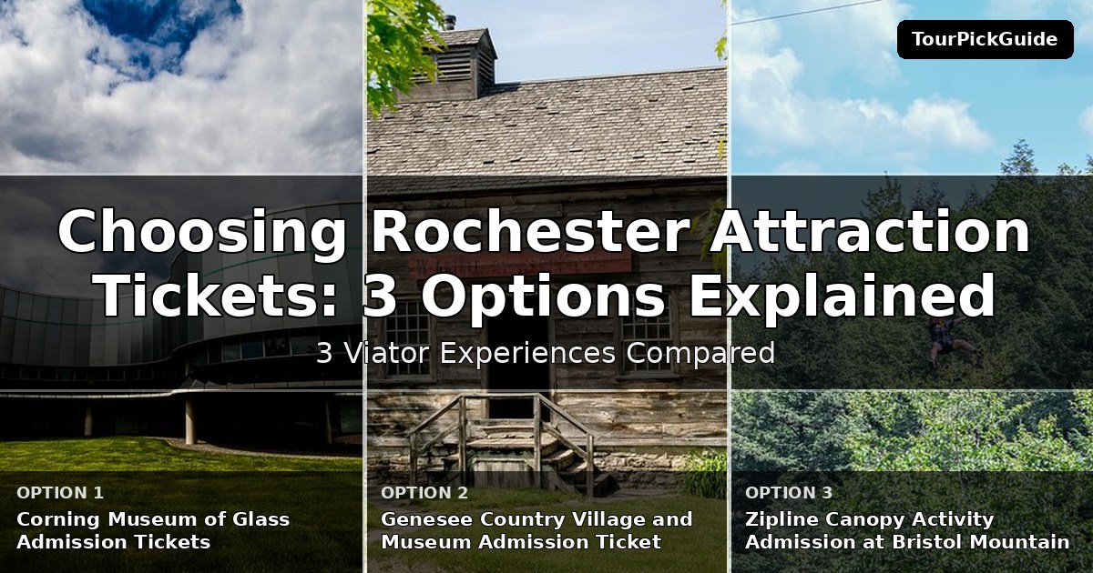 Rochester attraction tickets – three Viator experiences compared