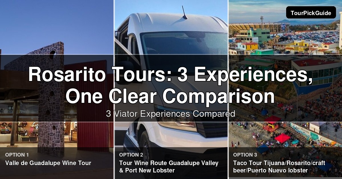 Rosarito tours – three Viator experiences compared