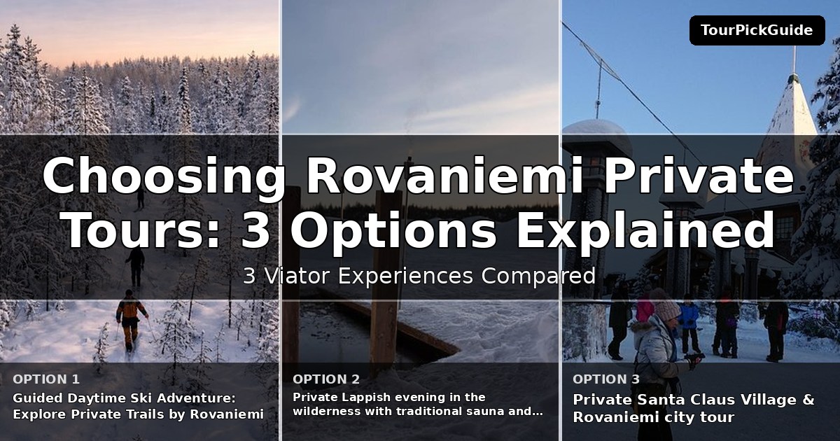 Rovaniemi private tours – three Viator experiences compared