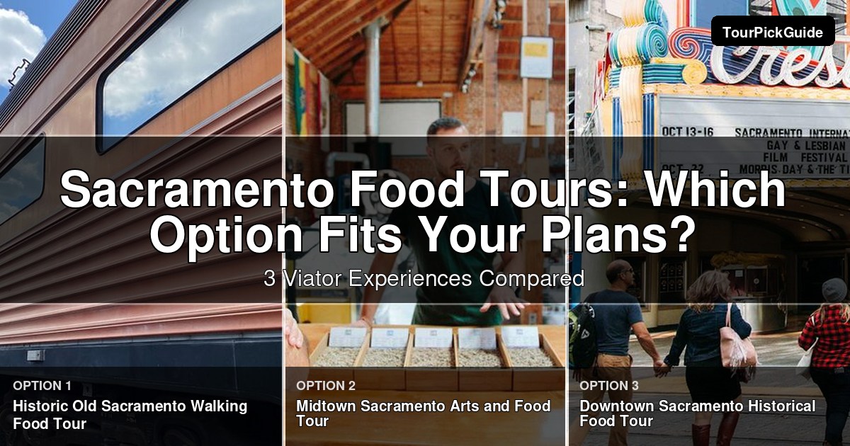Sacramento food tours – three Viator experiences compared