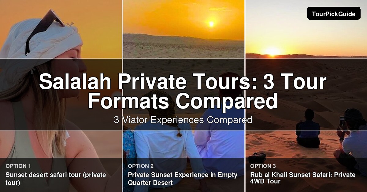 Salalah private tours – three Viator experiences compared