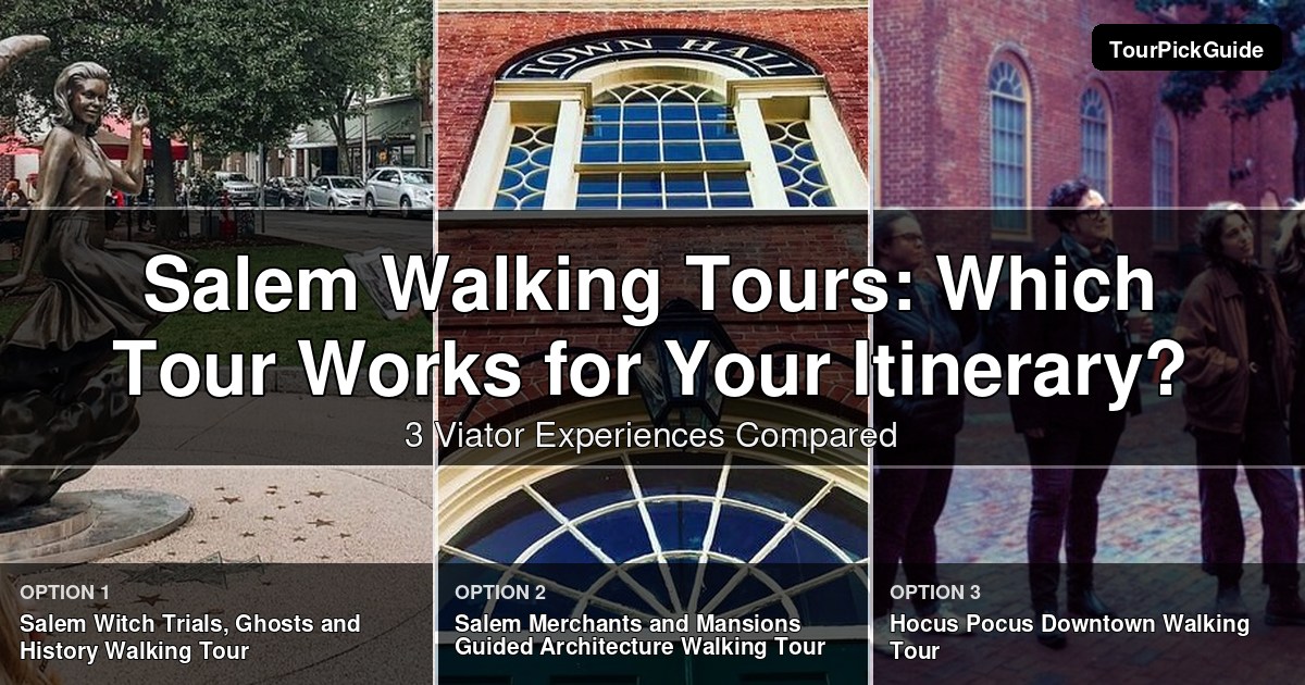 Salem walking tours – three Viator experiences compared