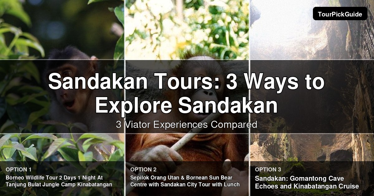 Sandakan tours – three Viator experiences compared