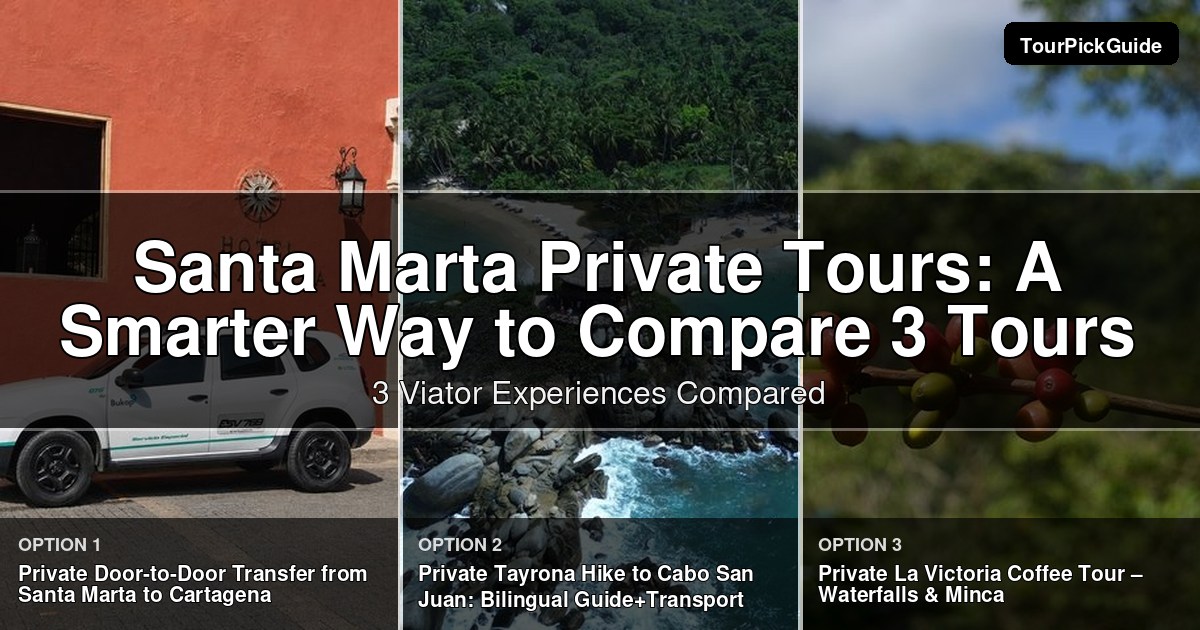 Santa Marta private tours – three Viator experiences compared