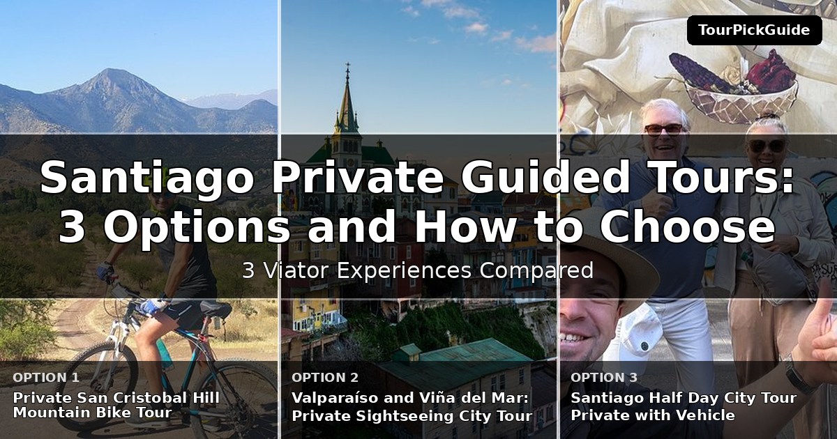 Santiago private guided tours – three Viator experiences compared