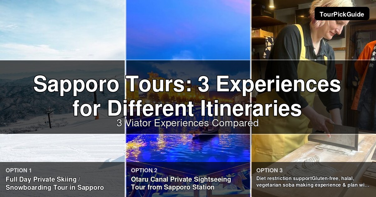 Sapporo tours – three Viator experiences compared