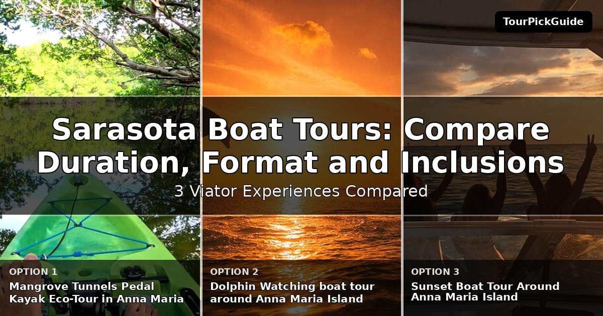 Sarasota boat tours – three Viator experiences compared