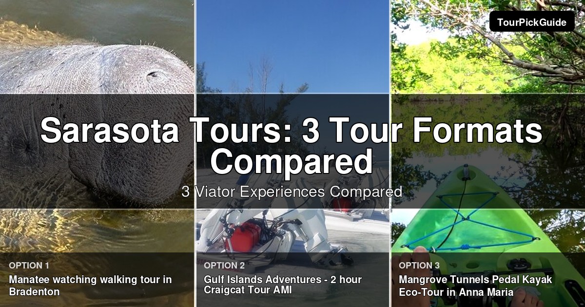 Sarasota tours – three Viator experiences compared