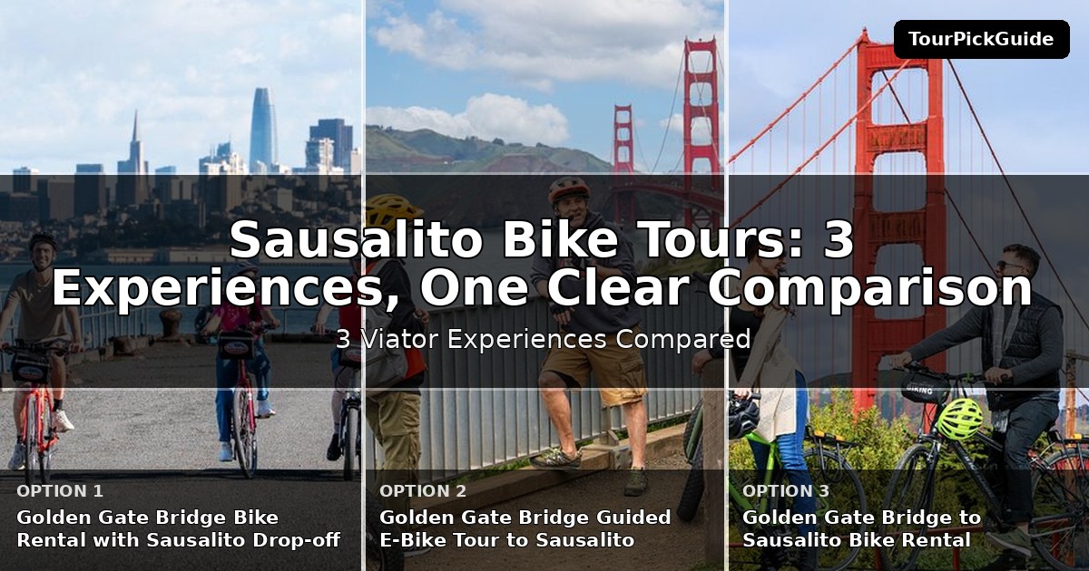 Sausalito bike tours – three Viator experiences compared