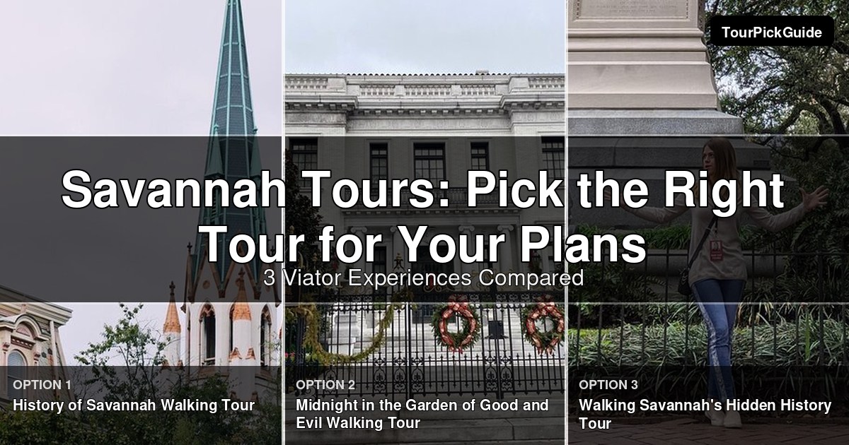 Savannah tours – three Viator experiences compared