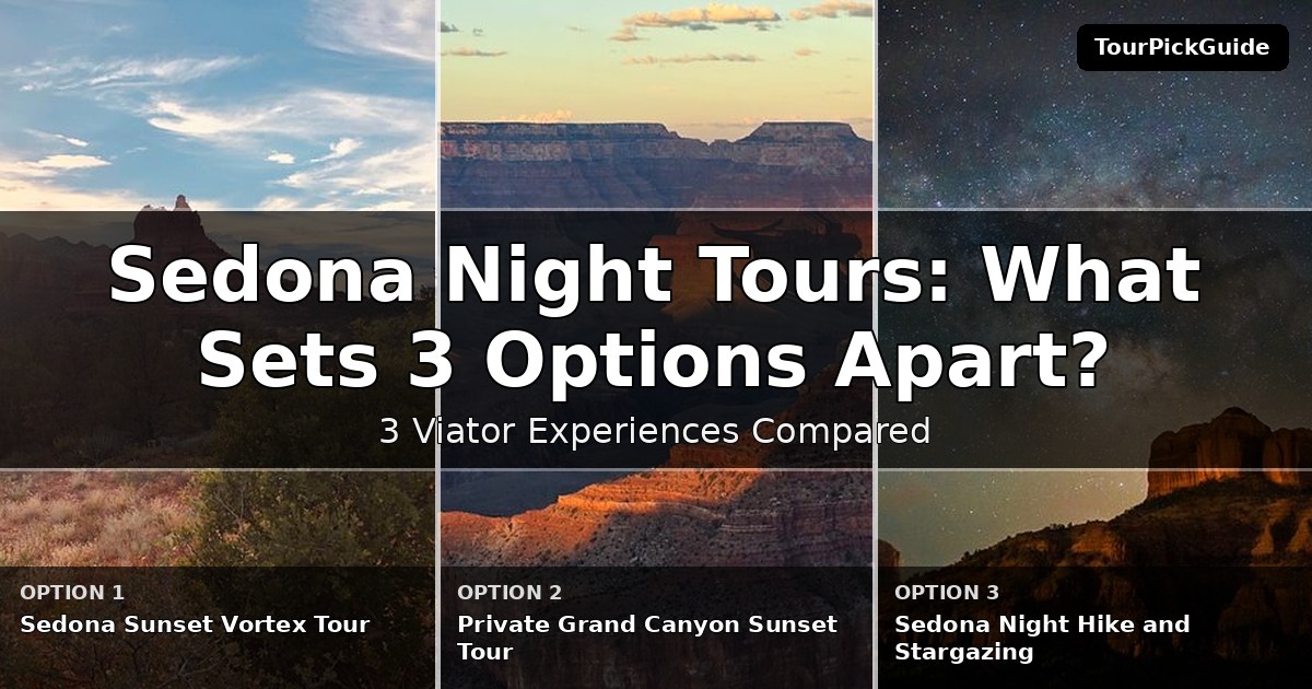 Sedona night tours – three Viator experiences compared