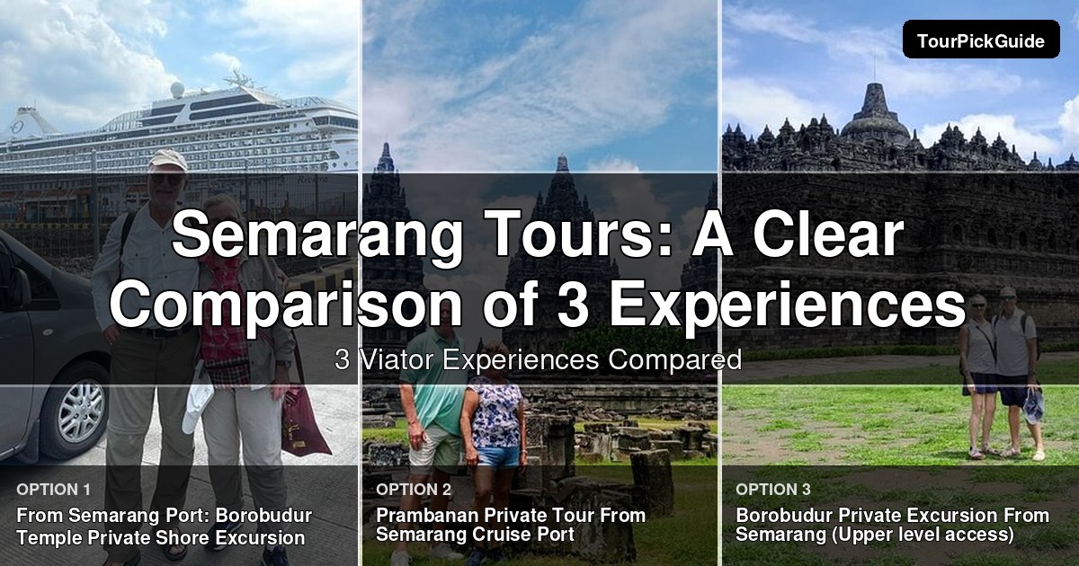 Semarang tours – three Viator experiences compared