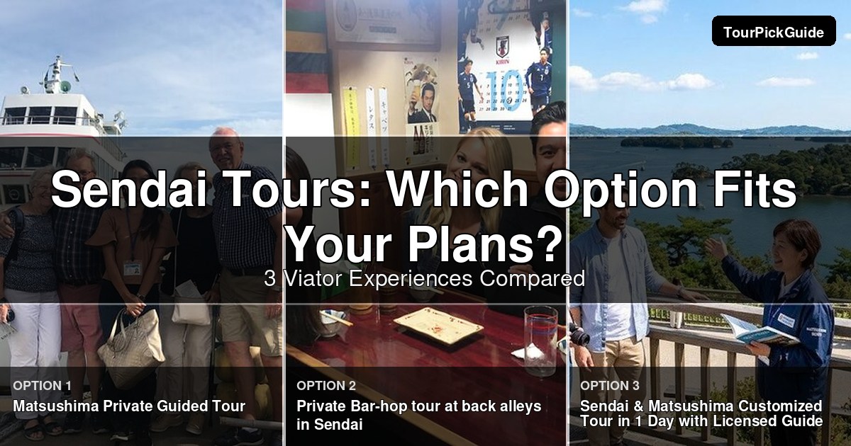 Sendai tours – three Viator experiences compared