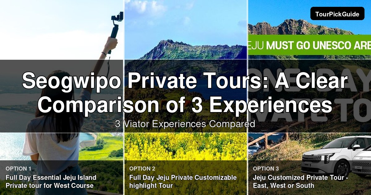 Seogwipo private tours – three Viator experiences compared
