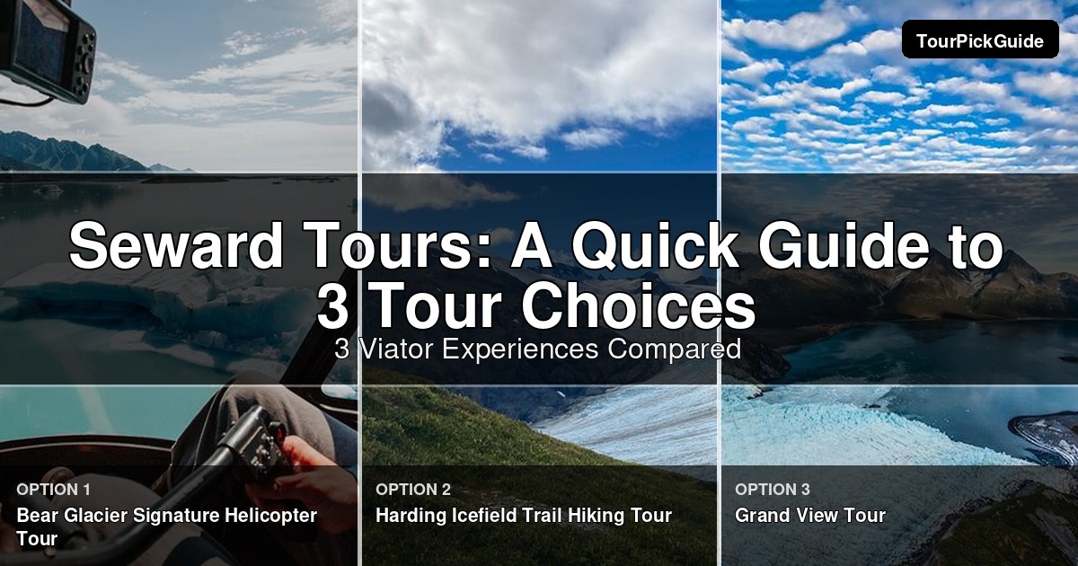 Seward tours – three Viator experiences compared