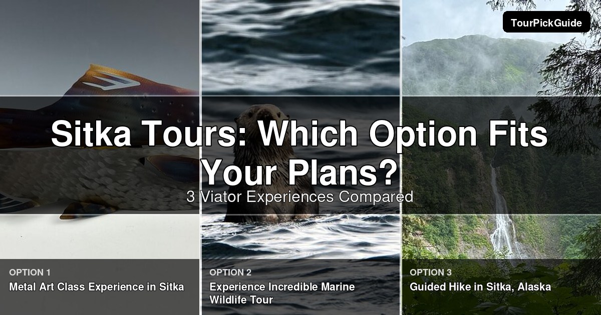 Sitka tours – three Viator experiences compared