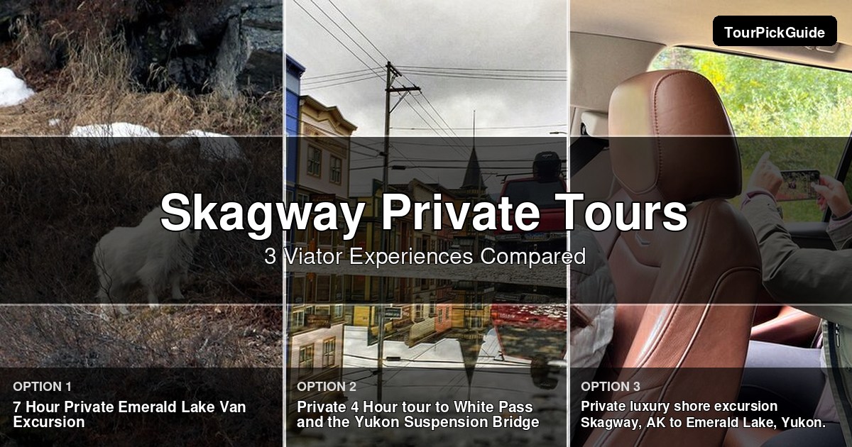Skagway private tours – three Viator experiences compared