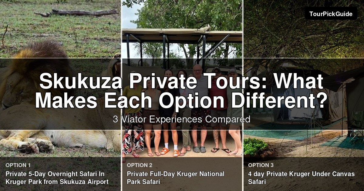 Skukuza private tours – three Viator experiences compared