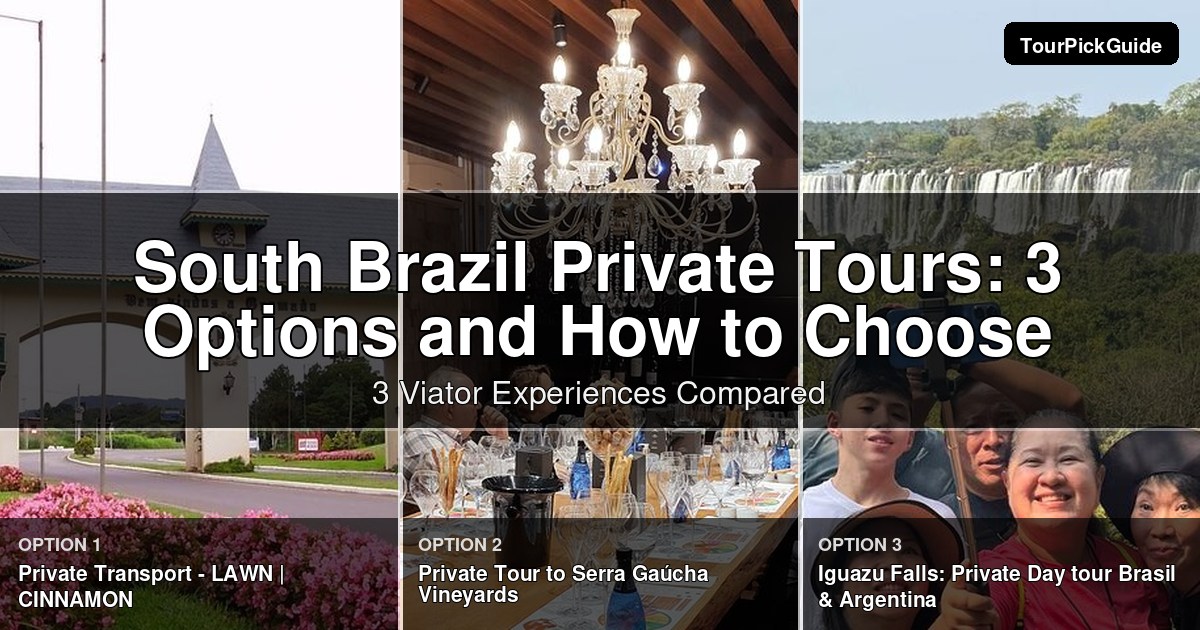 South Brazil private tours – three Viator experiences compared