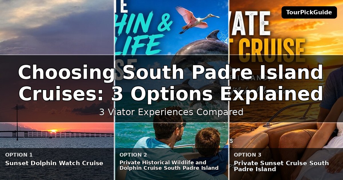 South Padre Island cruises – three Viator experiences compared