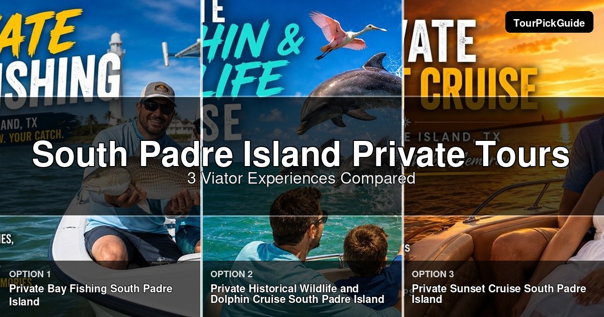 South Padre Island private tours – three Viator experiences compared