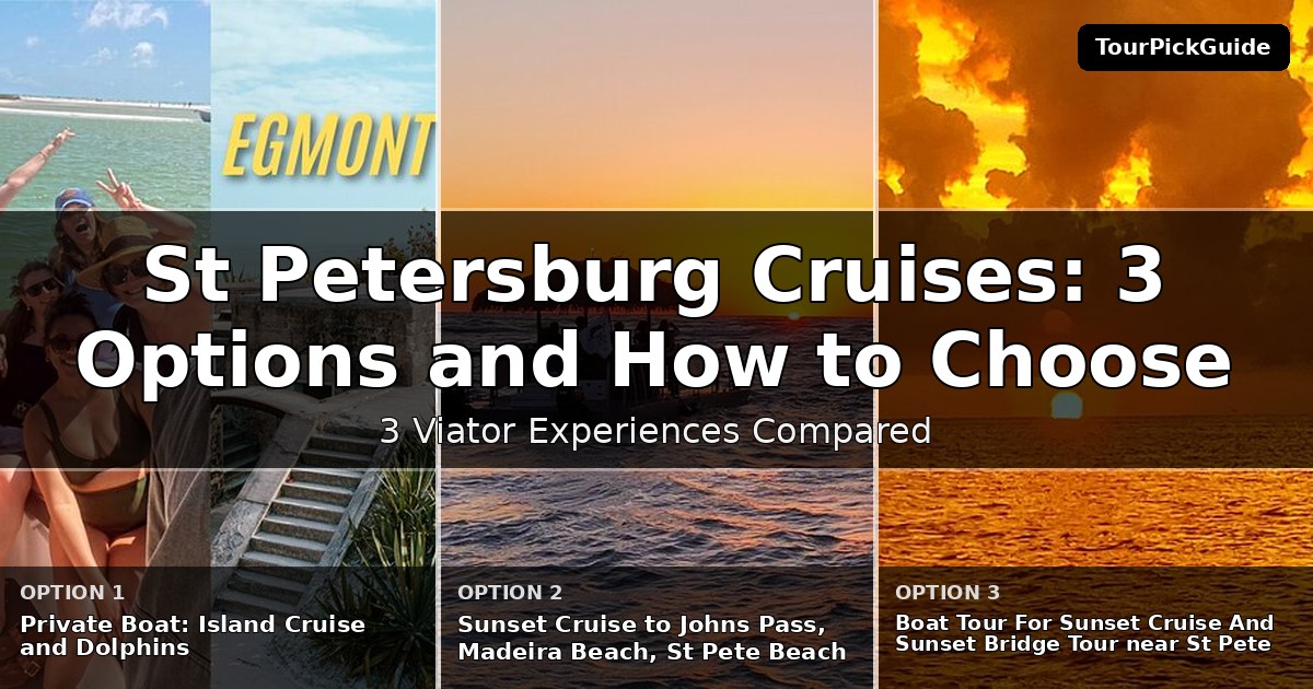 St Petersburg cruises – three Viator experiences compared