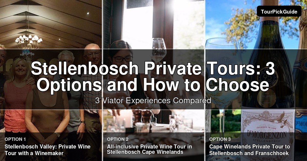 Stellenbosch private tours – three Viator experiences compared